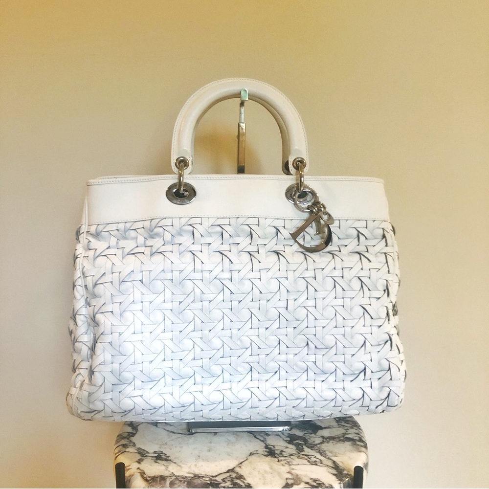 Dior Lady Dior weaved bag
